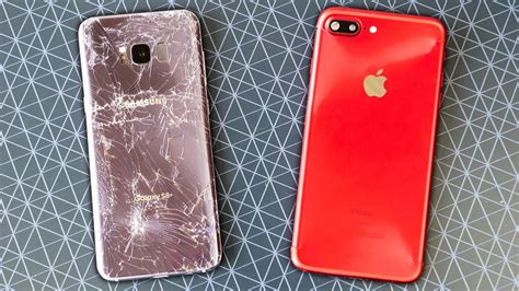 iphone 7 plus vs samsung s8 drop test|Galaxy S8 vs. iPhone 7 drop test has a surprising winner.